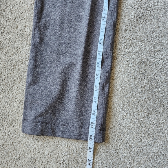 Lululemon On The Fly Pants Full Length Grey Office Scrubs Joggers Work Size 8 - Picture 12 of 15